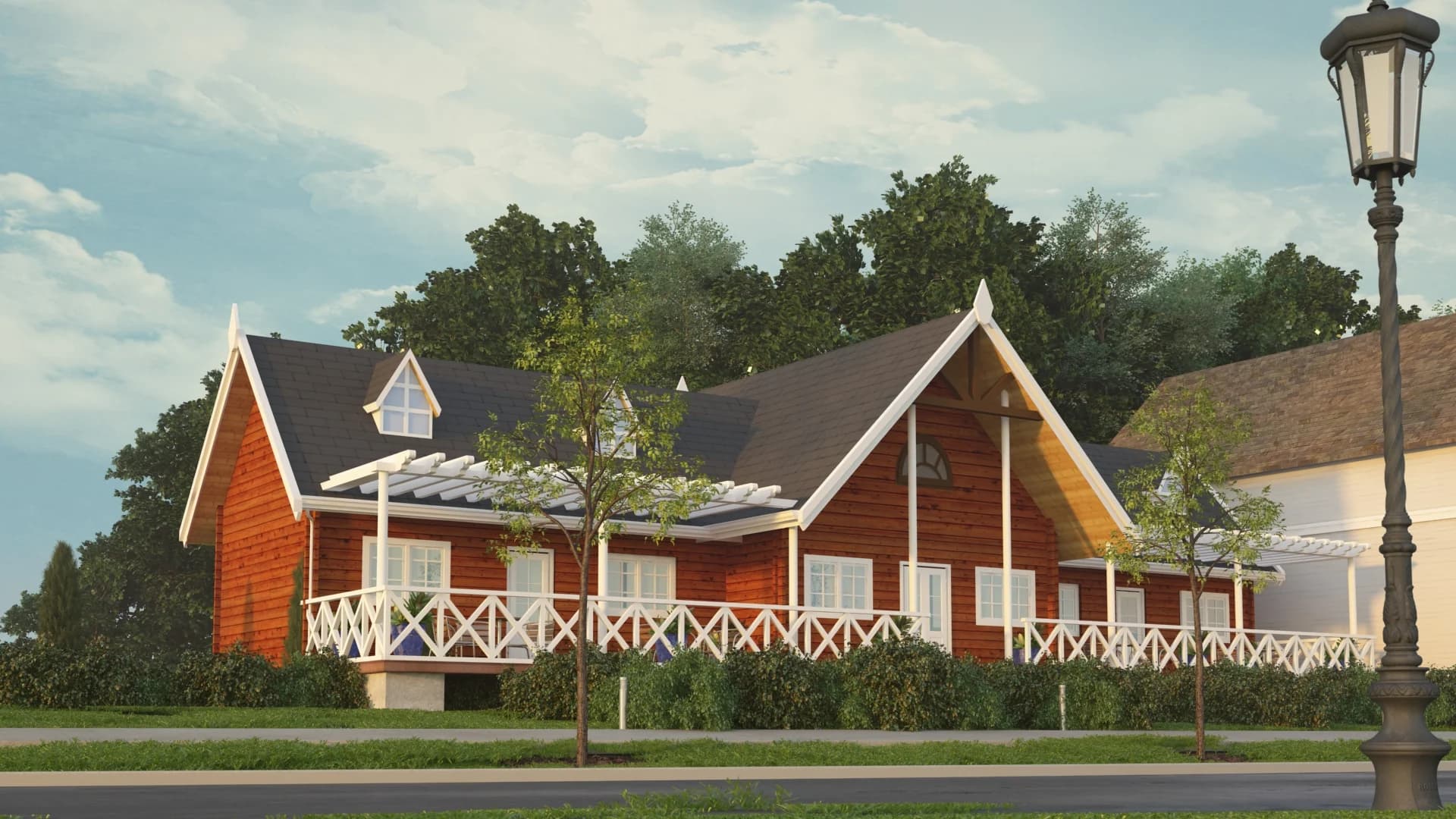Wooden Prefab Restaurant House 001