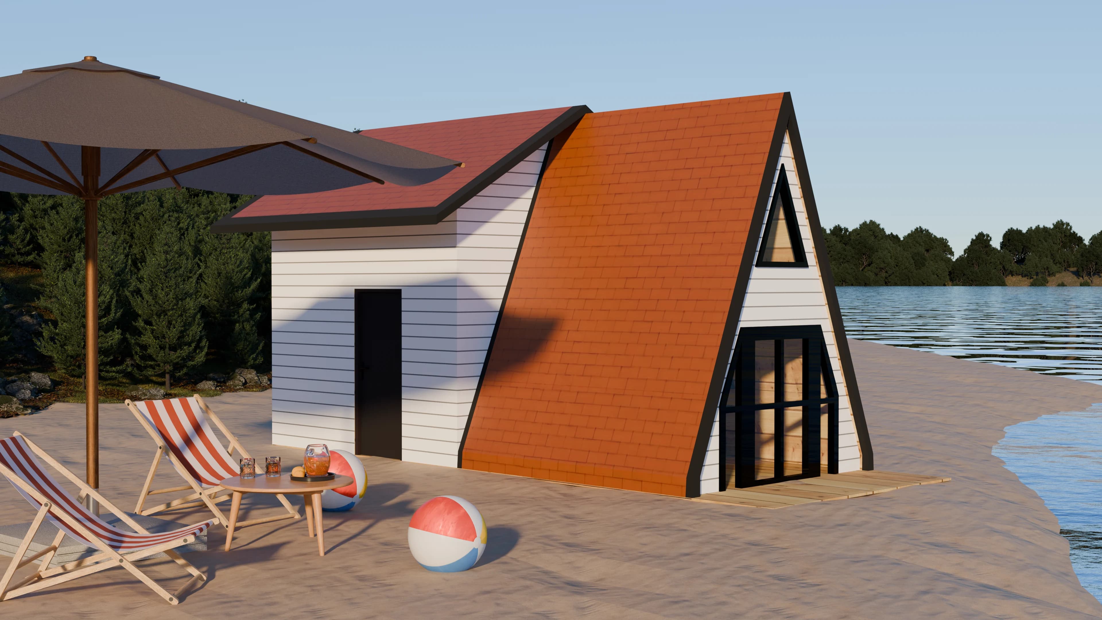 A Frame Modular Prefab Cottage 013